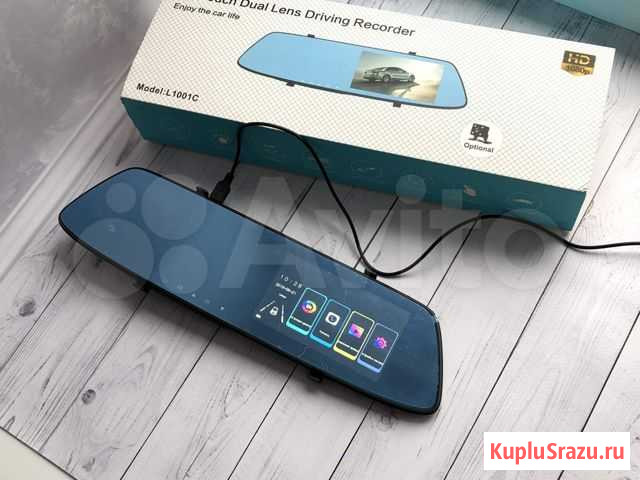 Зеркало видеорегистратор сенсорное с 2 камерами Иваново - изображение 1