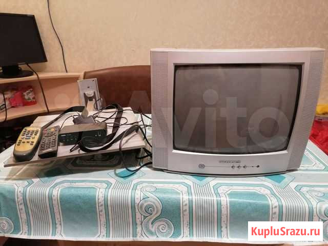 Телевизор + приставка и кронштейн Сафоново - изображение 1