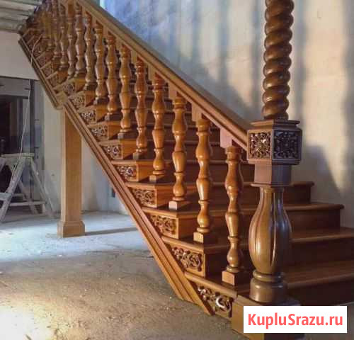 Изготовление элитных лестниц из дерева Рощино - изображение 1