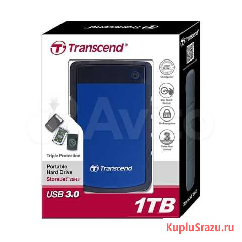 Внешний жесткий диск HDD Transcend 1 TB H3 Энгельс - изображение 1