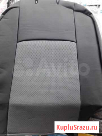 Чехлы на Рено Дастер черно-серая экокожа Волгоград - изображение 1