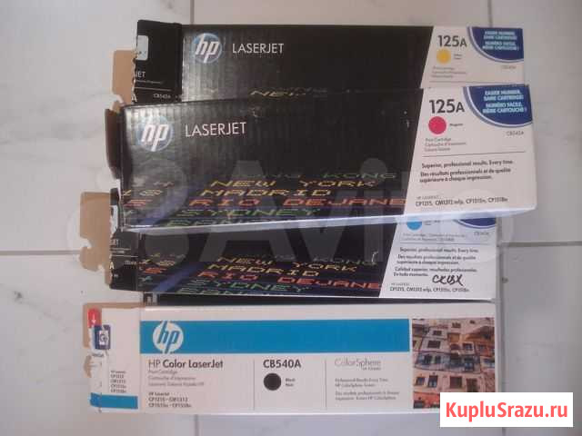 Картриджи HP CB540A,41A,42A,43A,Q5949A,CF280X,C755 Краснознаменск - изображение 1