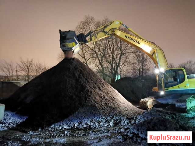 Аренда экскаватора с просеивающим ковшом Санкт-Петербург - изображение 1