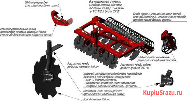 Борона дисковая бд-2.4 Самара - изображение 1