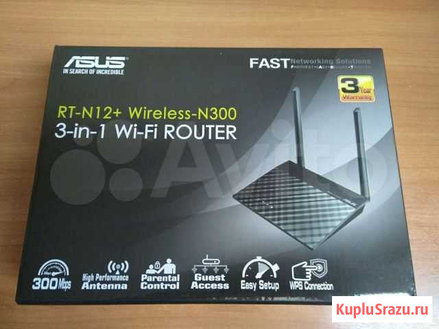 Wifi роутер Asus RT-N12+ Балтийск - изображение 1