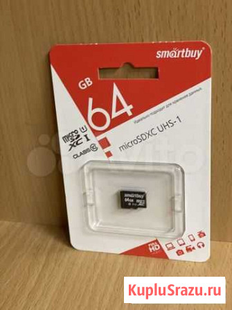 Флешка/Карта памяти MicroSD 64 Гб Ижевск - изображение 1