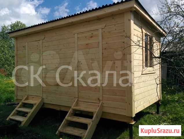 Хозблок с отделкой на 2 отсека хб-2, 4,0х2,5 Санкт-Петербург - изображение 1