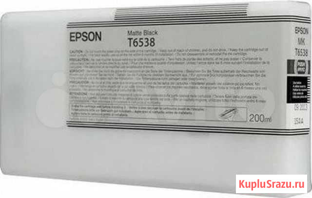 Картридж epson T6538 черный матовый и T6531 photo Архангельск - изображение 1