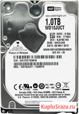Жесткий диск для ноутбука 1 Tб WD Blue WD10jpvx Полярные Зори - изображение 1