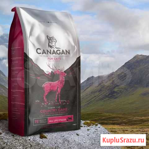 Canagan Корм для кошек Утка Оленина Кролик 4 кг Санкт-Петербург - изображение 1