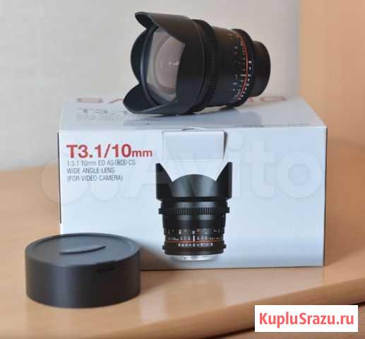 Samyang 10mm T3.1 ED AS NCS CS wide angle lens Екатеринбург - изображение 1