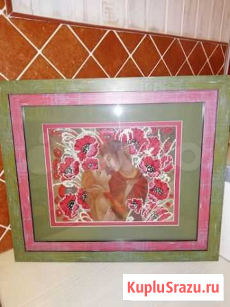Картина вышитая бисером влюбленные Коломна - изображение 1