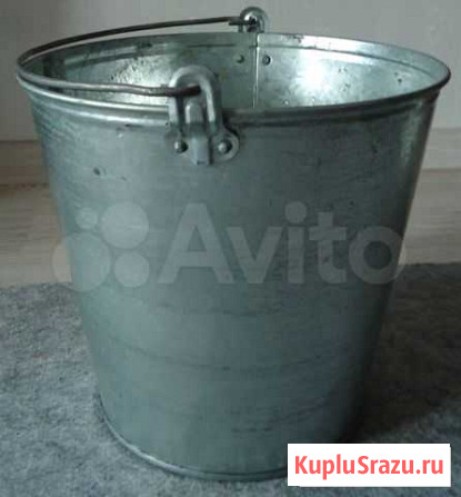 Ведро оцинкованное;отк 9,для воды,не пищевы продук Калининград - изображение 1