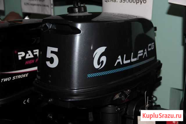 Мотор лодочный 2-х тактный allfa CG Т5S с баком Саратов - изображение 1