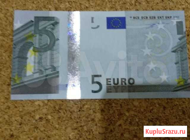 5 евро 2002 серия х брак Казань - изображение 1