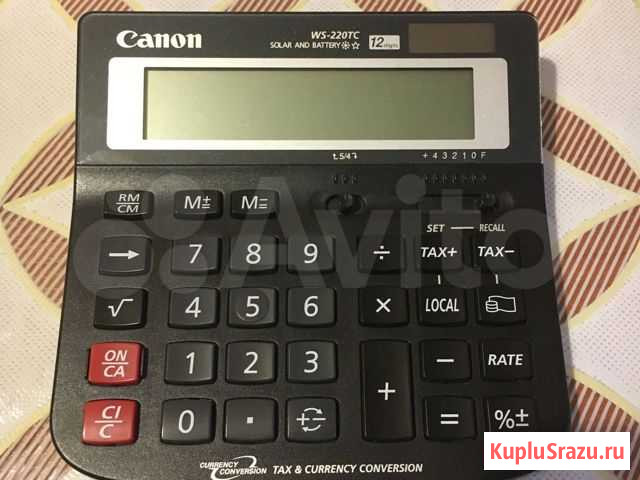 Калькулятор Canon ws-220tc Ивантеевка - изображение 1