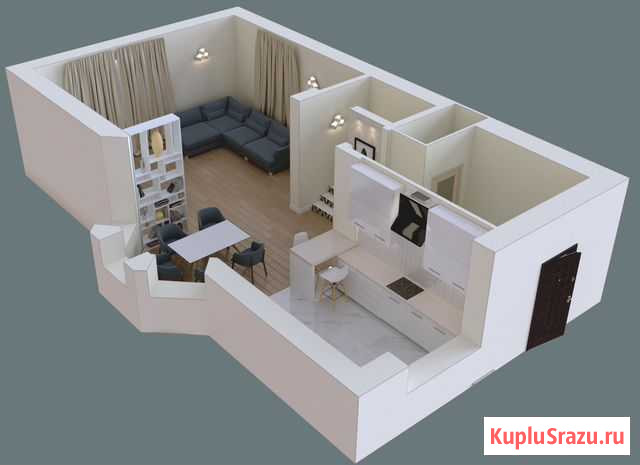 Дизайн интерьера, проектировка, визуализаця, 3D Абакан - изображение 1