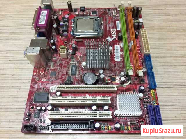 MSI G31M3 V2 LGA775 G31 сокет LGA775 Intel G31 Омск - изображение 1
