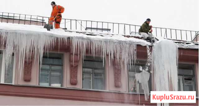 Уборка снега, наледи, сосулек с кровли Прокопьевск - изображение 1