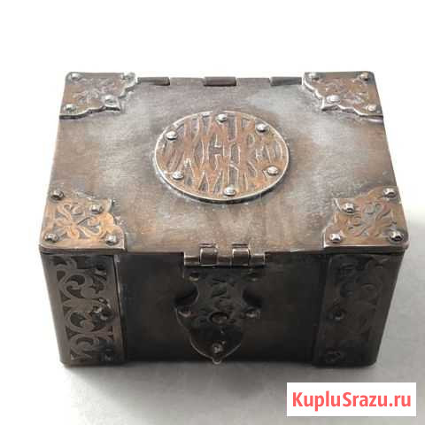 Шкатулка Старинная металлическая винтаж Таганрог - изображение 1