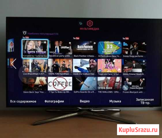 Современный тонкий тв Samsung 82см/SmartTV/Wi-Fi Чебоксары - изображение 1