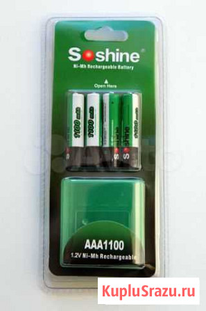 Аккумуляторы AAA 1100 Soshine Йошкар-Ола - изображение 1