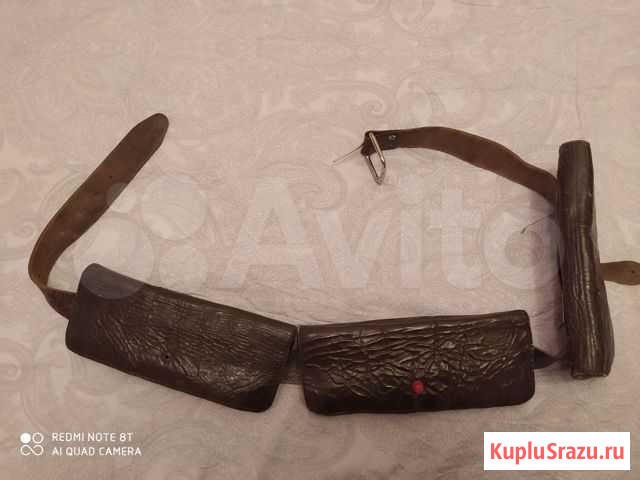 Патронташ кожаный на 24 патрона Дубна - изображение 1