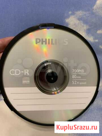 Комплект 10новых компакт-дисков Philips CD-R 700MB Москва - изображение 1
