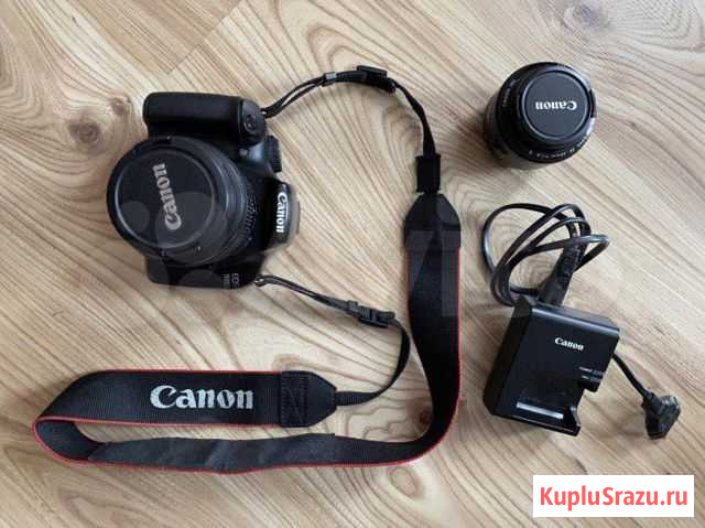 Зеркальный фотоаппарат canon 1100d и объектив Одинцово - изображение 1