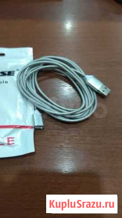 Новые Магнитный кабель 2м usb - micro usb черный/с Кемерово - изображение 1