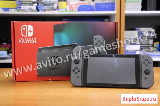 Nintendo Switch серые геймпады V2 (Улучшенная) Б.У Челябинск - изображение 1