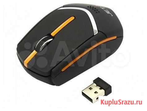 Беспроводная мышь Jet.A OM-N2G Black-Orange USB Новосибирск - изображение 1