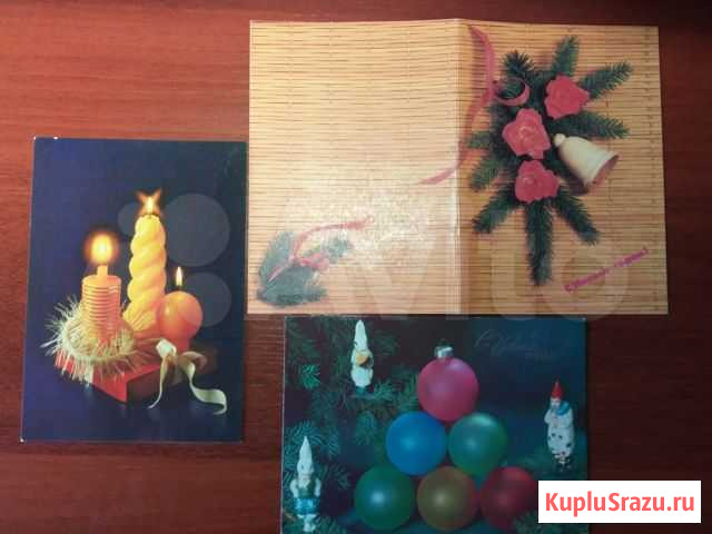 Новогодние открытки, художник Н. Агладзе Красноярск - изображение 1