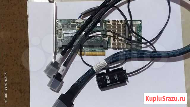 HP Raid Smart Array P430/1Gb fbwc 12g с кабелем Москва - изображение 1