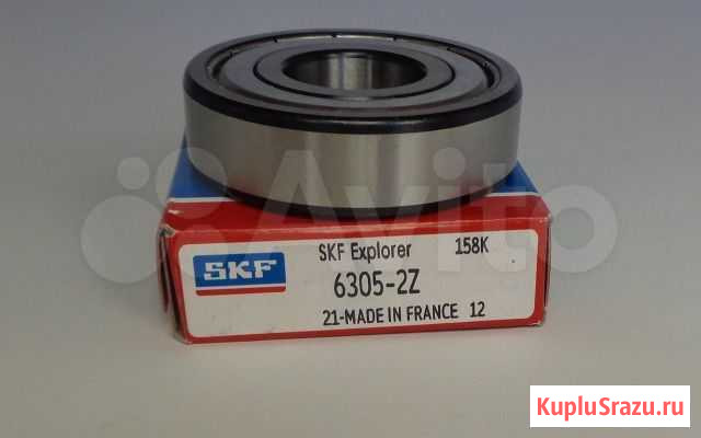 Подшипник 6305 2Z (305) SKF Франция в коробке Балтаси - изображение 1