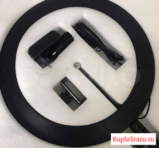 Кольцевая лампа 36 см + штатив 2.10м в комплекте Новокузнецк - изображение 1