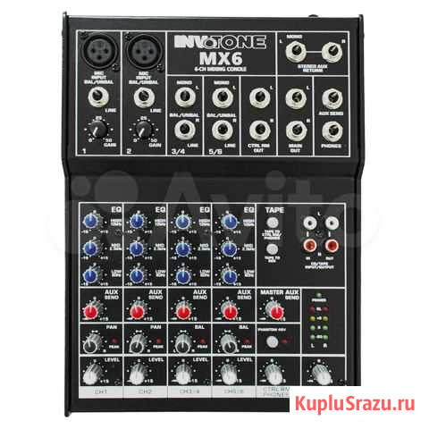 Микшер аналоговый Invotone MX6 Воронеж - изображение 1