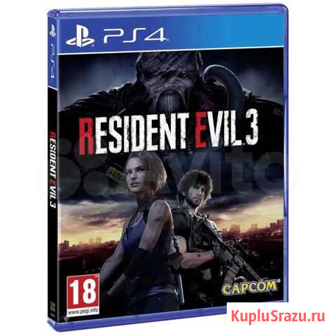 Sony PS4 диск Resident Evil 3, новый,запечатан Калининград - изображение 1