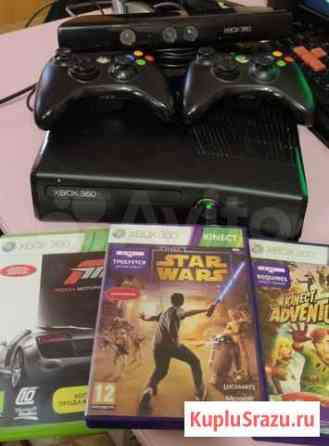 Xbox 360, два джоя, кинект, игры для кинекта Томск