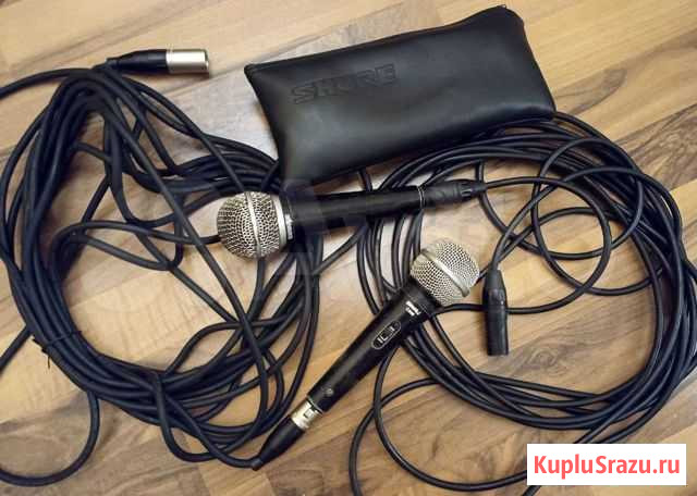 Микрофоны проводные Shure PG58 и C606 оригинальные Ростов-на-Дону - изображение 1