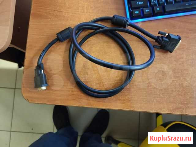 Видеошнур DVI для пк 1,8м Астрахань - изображение 1