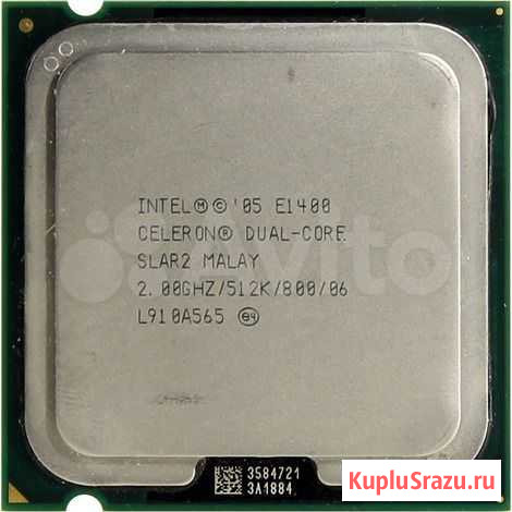 Процессор сокет 775 Intel Celeron Dual-Core E1400 Краснодар - изображение 1