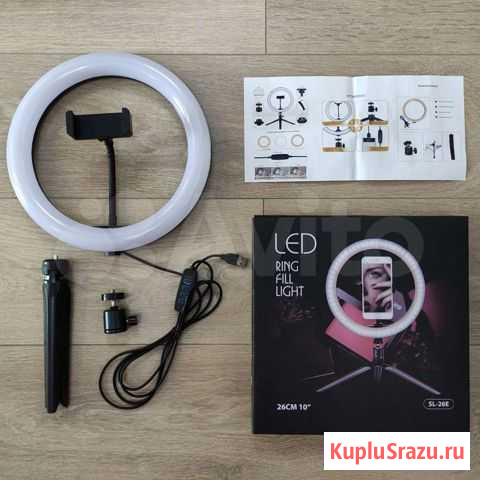 Кольцевая лампа LED 26см ring fill light SL-26E Прокопьевск - изображение 1