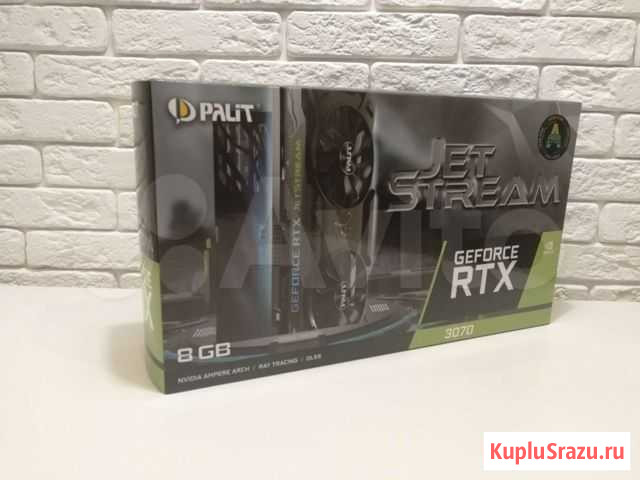 Видеокарта palit RTX 3070 jetstream 8G Иркутск - изображение 1