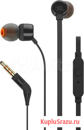 Наушники с микрофоном JBL T110 Black Нижний Новгород - изображение 1