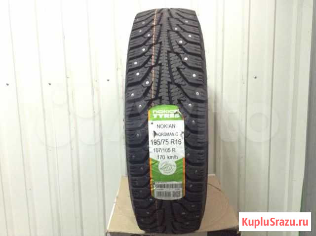 Зимние шины R16 195/75/16С Nokian Nordman С Нижний Новгород - изображение 1