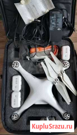 Квадрокоптер дрон Dji Phantom 3 Pro / 4К / 3 аккум Омск - изображение 1