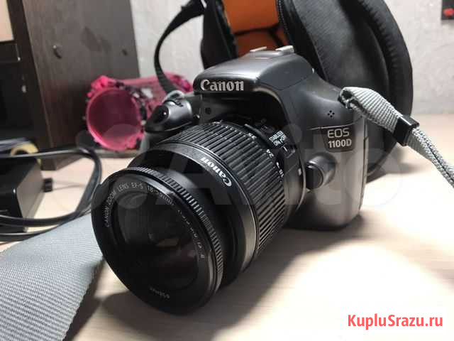 Зеркальный фотоаппарат Canon 1100d Липецк - изображение 1