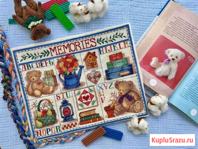 Картина вышивка «Сэмплер - любимые мишки» Барнаул - изображение 1