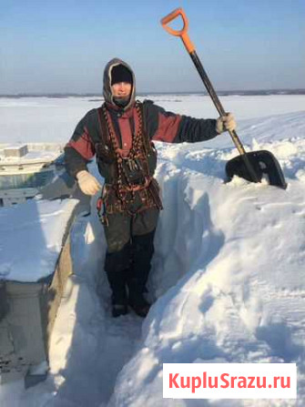 Чистка кровли от снега наледи сосулек Омск - изображение 1